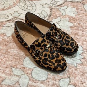 INC leopard loafers